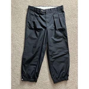 Vintage Divots Mens Golf Pants Knickers Black 34 X 24